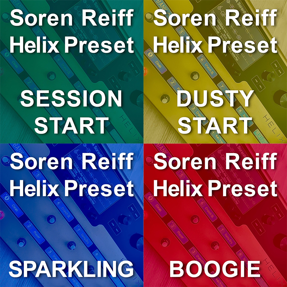 More than 45 presets made for the Boss Pocket GT.